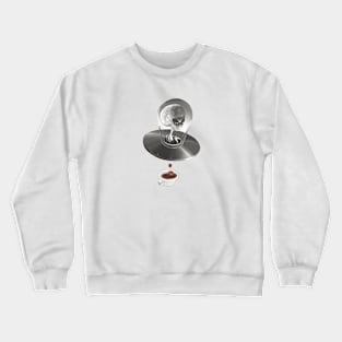 Alien UFO Coffee Abduction Crewneck Sweatshirt